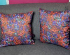 Two decorative pillows sEN kOSIARZA 7, 38x38 cm. Fastened with a zipper